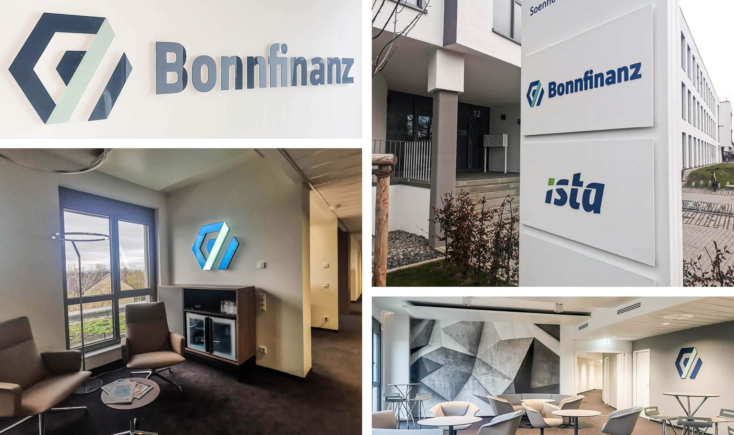 Bonnfinanz Redesign Signage / Office / Outdoor / Indoor