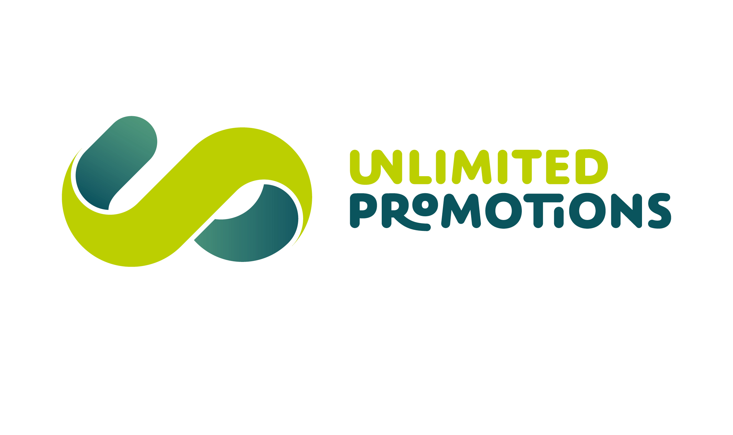 Unlimited Promotions, Logoentwicklung, Wort-Bildmarke, horizontal